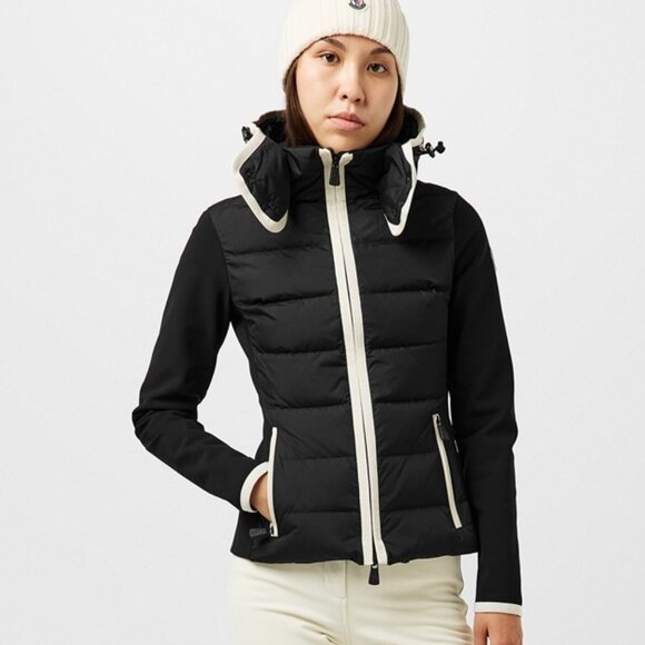 MONCLER GRENOBLE Hooded paneled twill and quilted stretch-shell down jacket - Picture 1 of 15